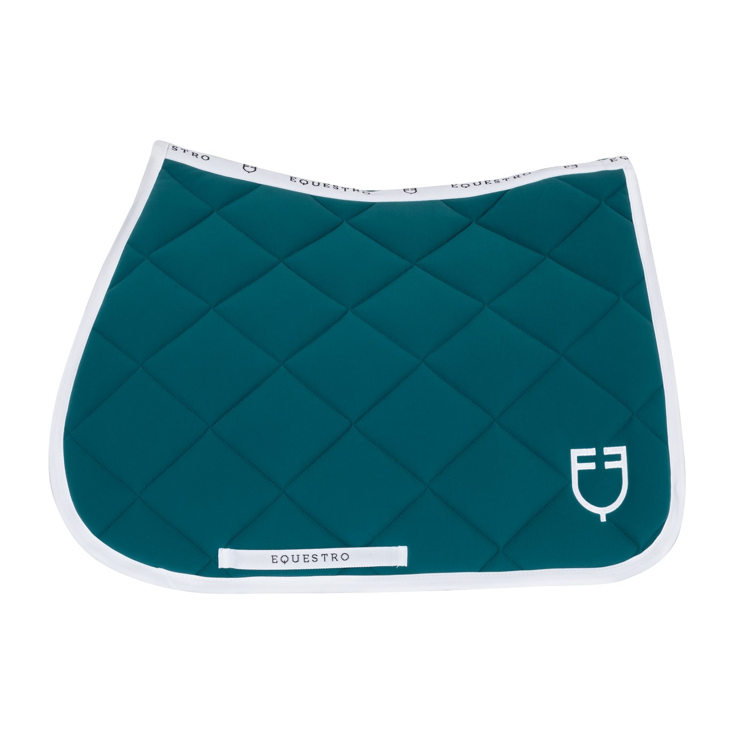 Equestro sottosella jumping equestro in tessuto tecnico white line edition - Colore PETROL (548C)