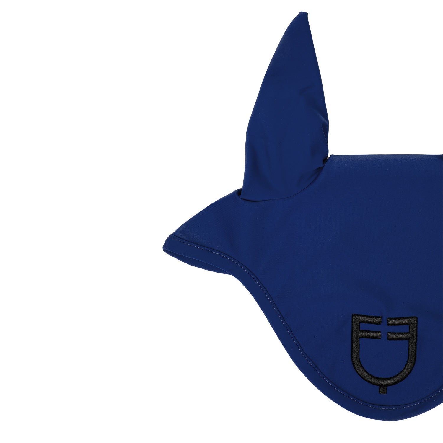 Equestro solid fly veil - Colore SEA/BLACK