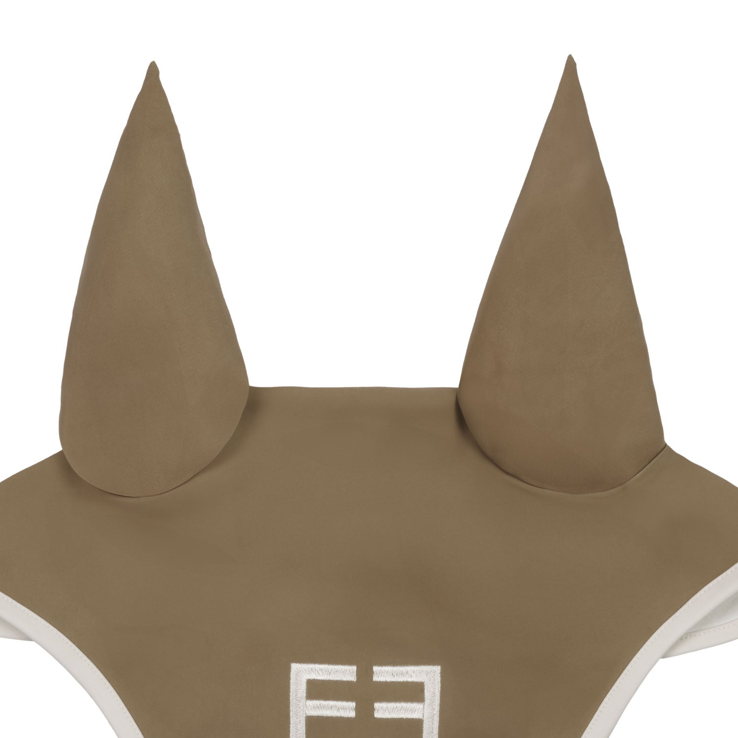 Equestro wave quilting fly veil - Colore WALNUT (18-1112)/ANTIQUE WHITE (11-0105)