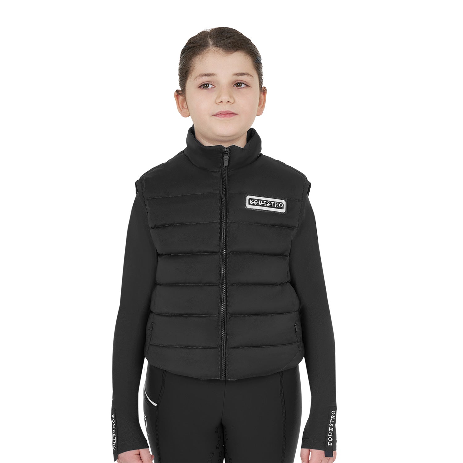 Equestro girl's nylon vest - neutra