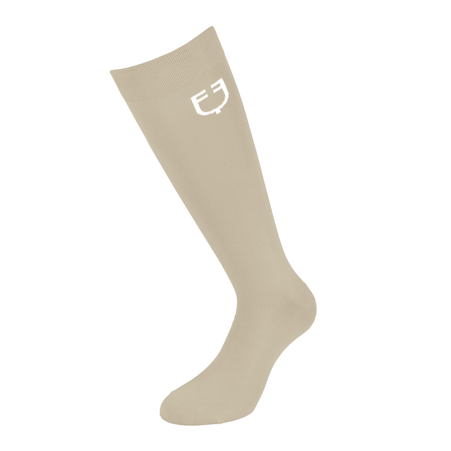 Equestro unisex light basic sock - Colore OXFORD TAN (15-1306)/WHITE