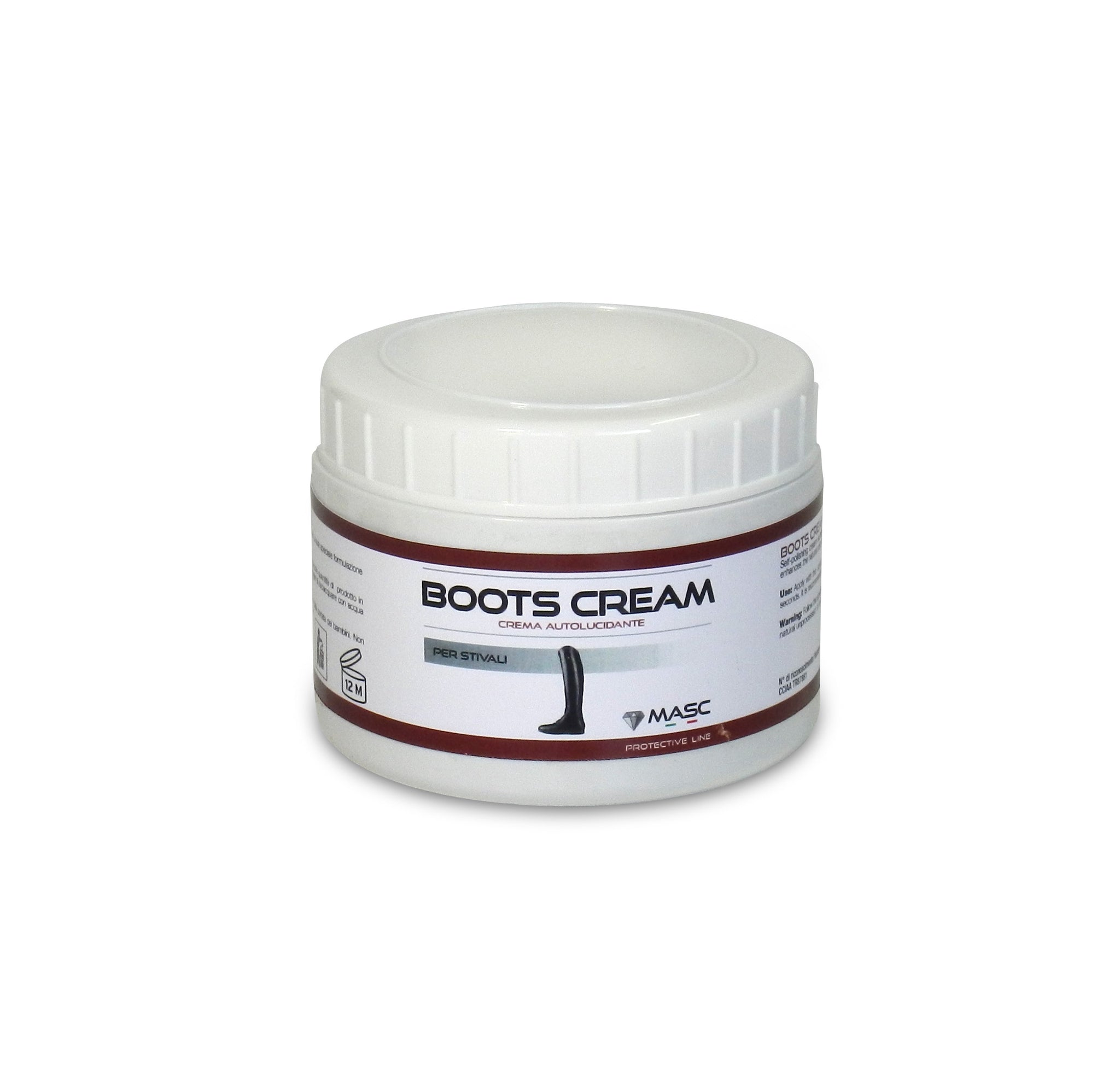 MASC BOOTS CREAM Crema auto lucidante per la pulizia degli stivali da equitazione