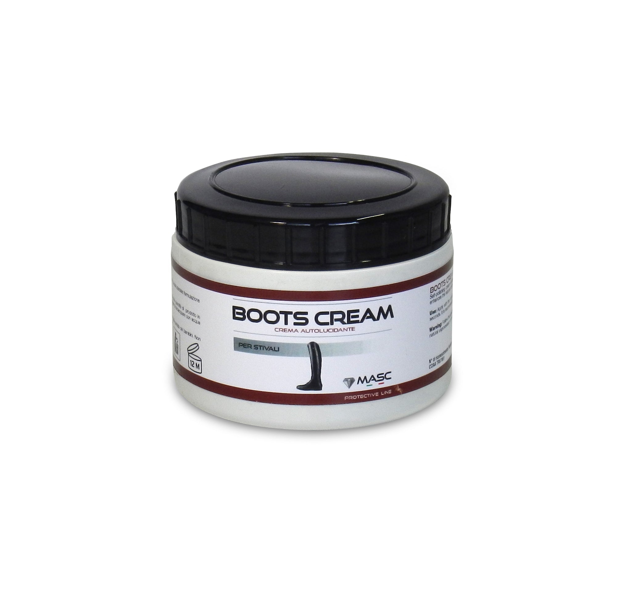 MASC BOOTS CREAM Crema auto lucidante per la pulizia degli stivali da equitazione