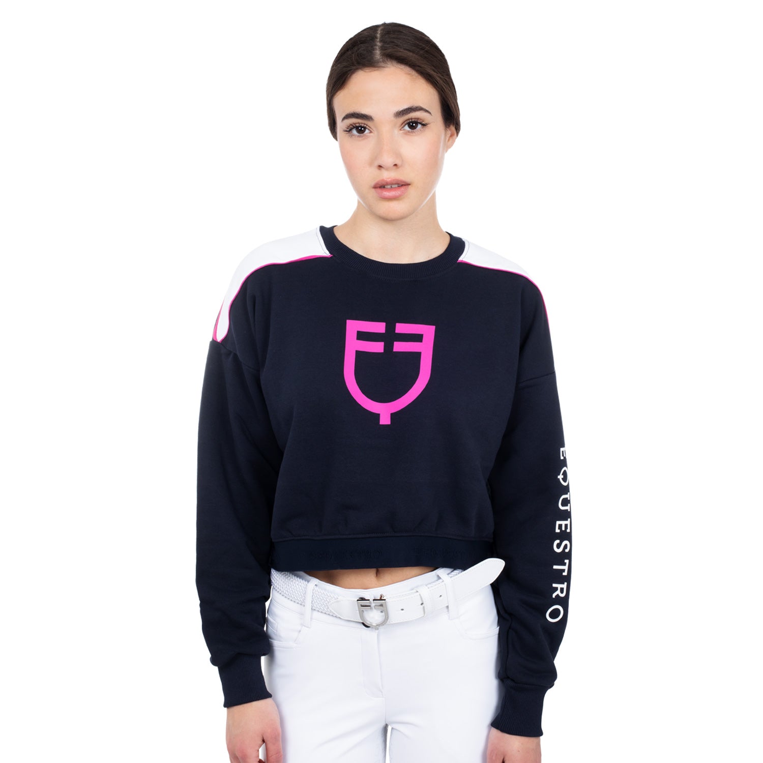 Equestro women's roundneck sweashirt - neutra