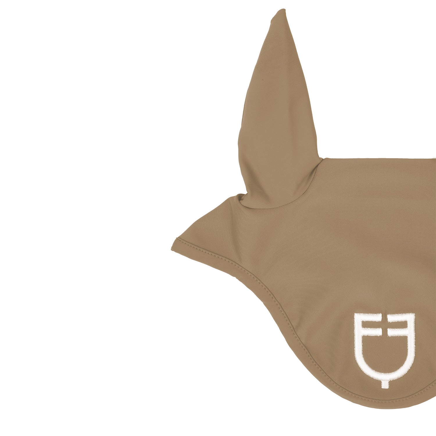 Equestro solid fly veil - Colore SAND/WHITE