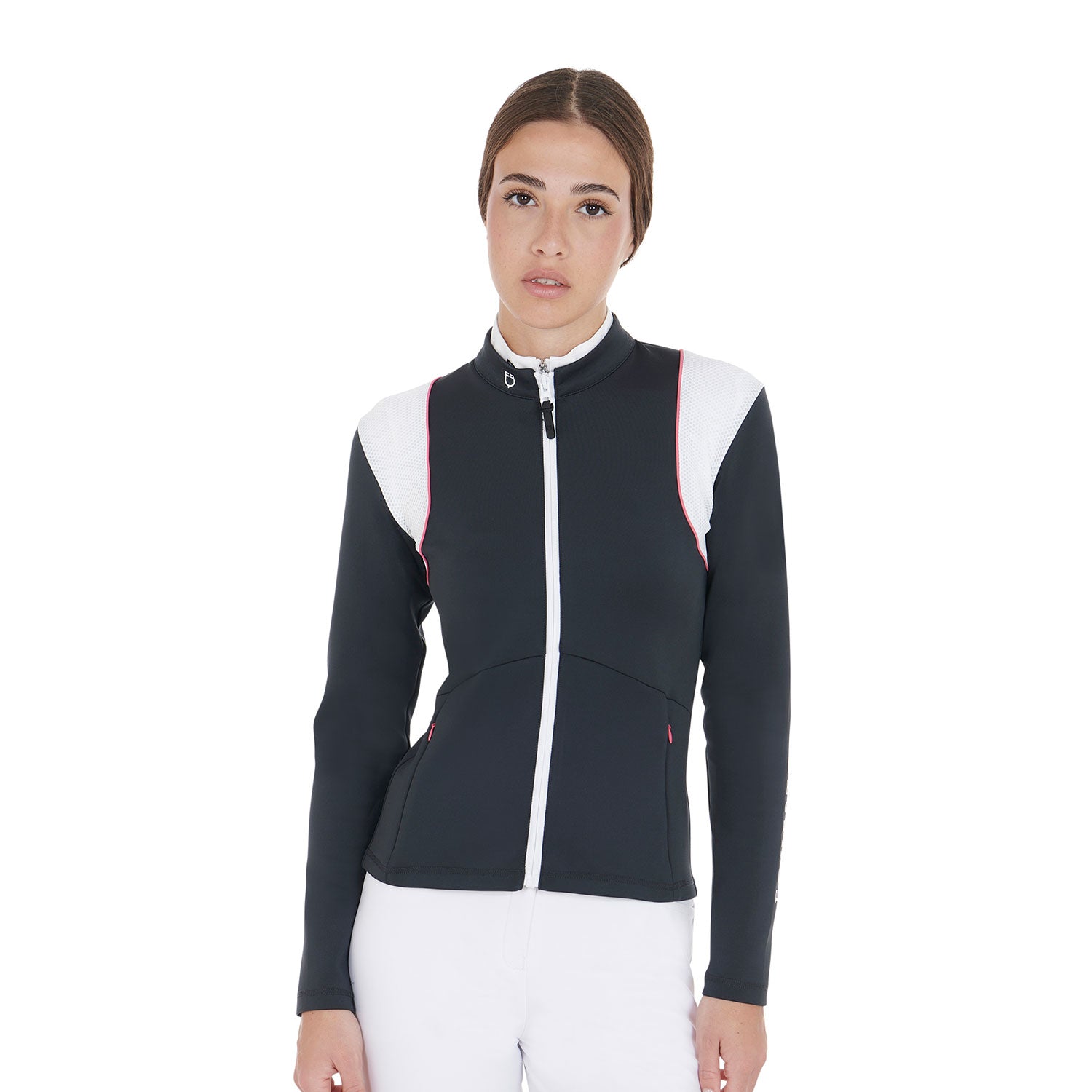Equestro women's scuba sweashirt - neutra