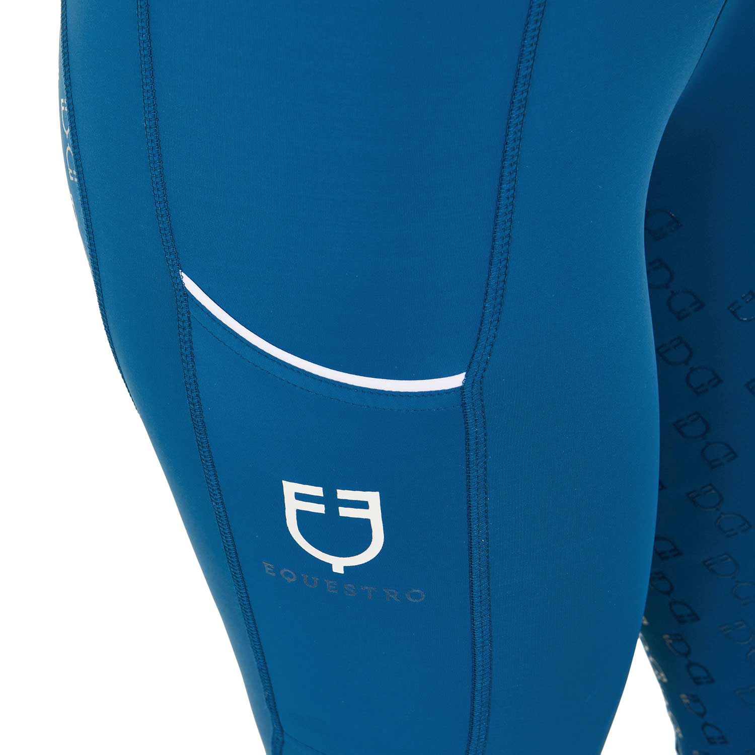 Equestro woman classic leggings - Colore BLUE CORAL (19-4526)