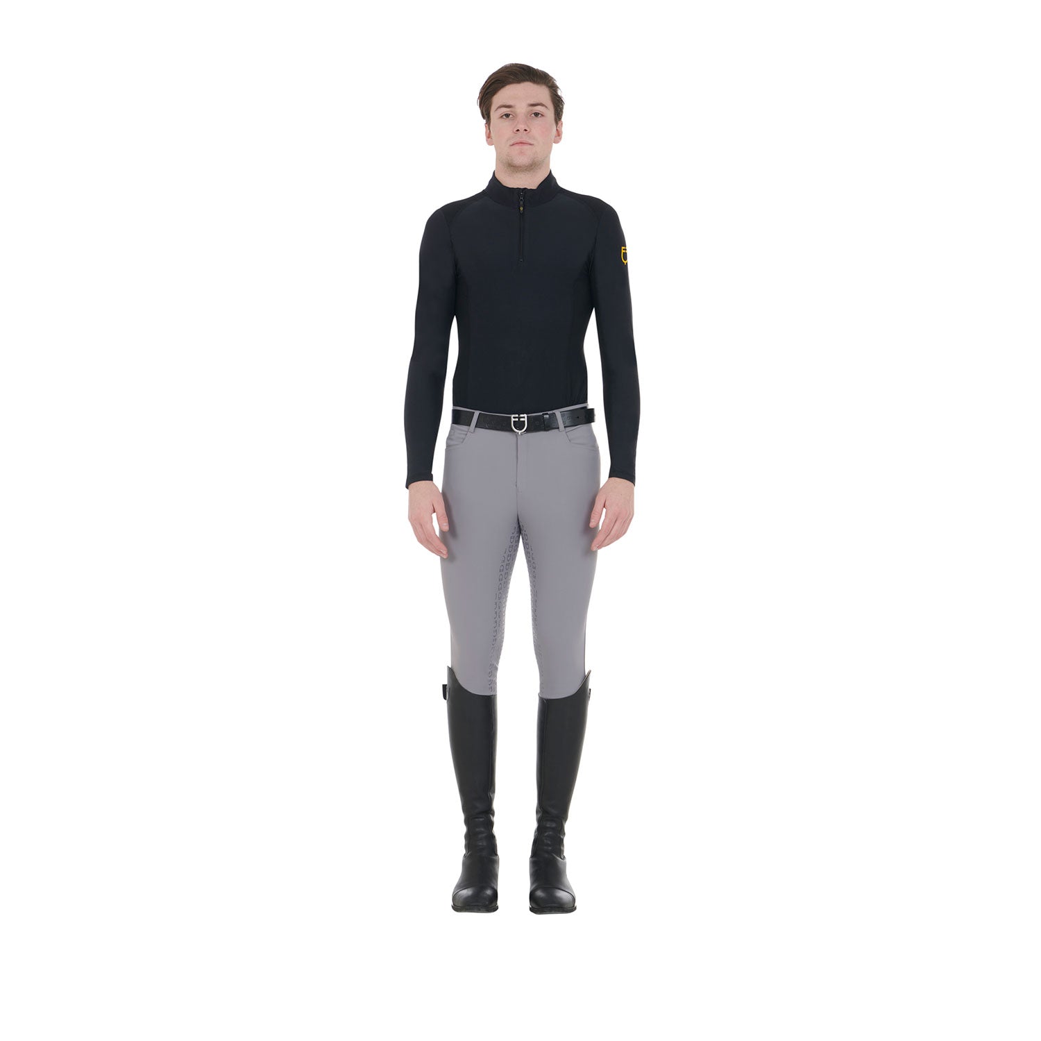 Equestro pantaloni equestro uomo modello aria full grip - Colore FROST GREY (17-0000)