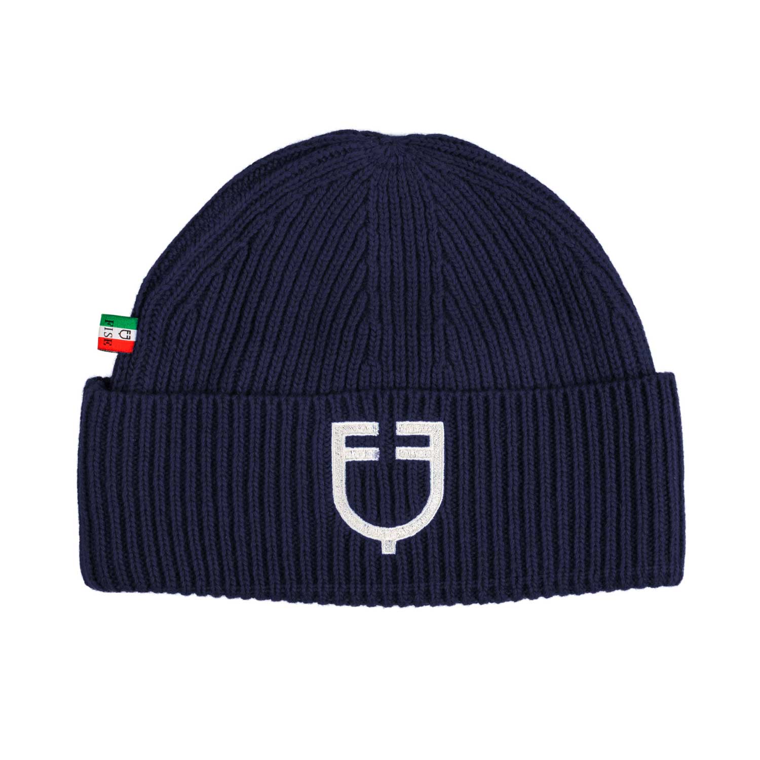 Equestro unisex ribbed knit beanie equestroxfise - Colore NAVY BLAZER (19-3923)