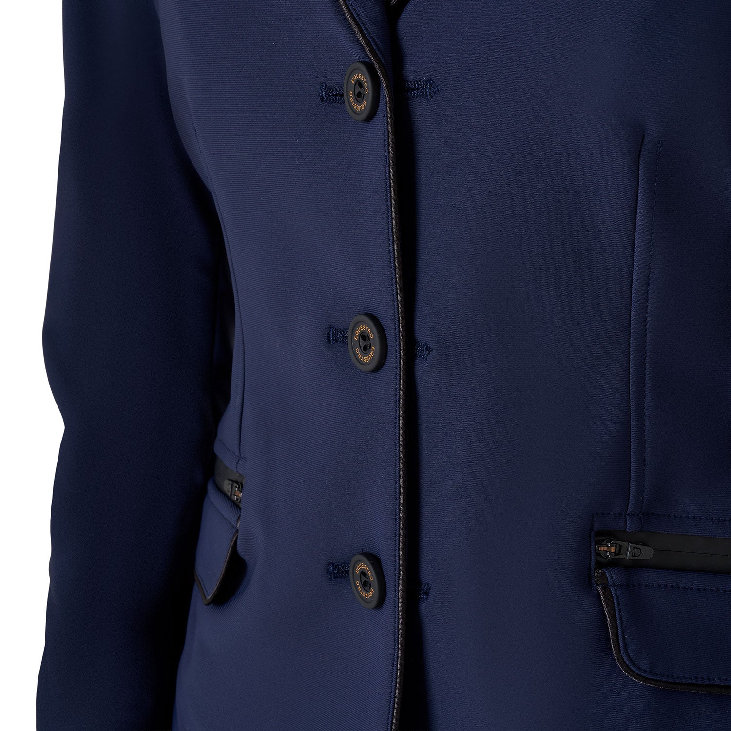 Equestro girl's technical competition riding jacket tecno stretch - Colore NAVY BLAZER (19-3923)