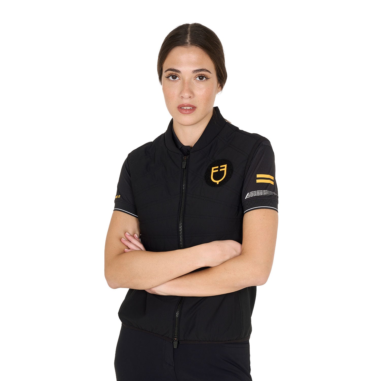 Equestro women's scuderia equestro collection down vest - neutra
