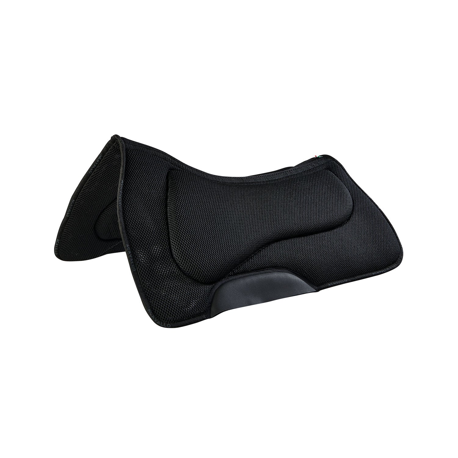 Acavallo 3d spacer & memory foam western pad one size color black - neutra