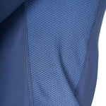 Equestro men's technical training polo shirt ls zip - Colore BERING SEA (18-4028)