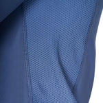 Equestro men's technical training polo shirt ls zip - Colore BERING SEA (18-4028)