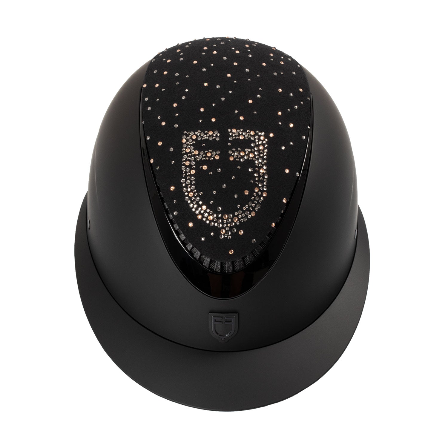 Equestro women's proxima helmet wide visor rowel fitting - Colore BLACK/BLACK SHINY