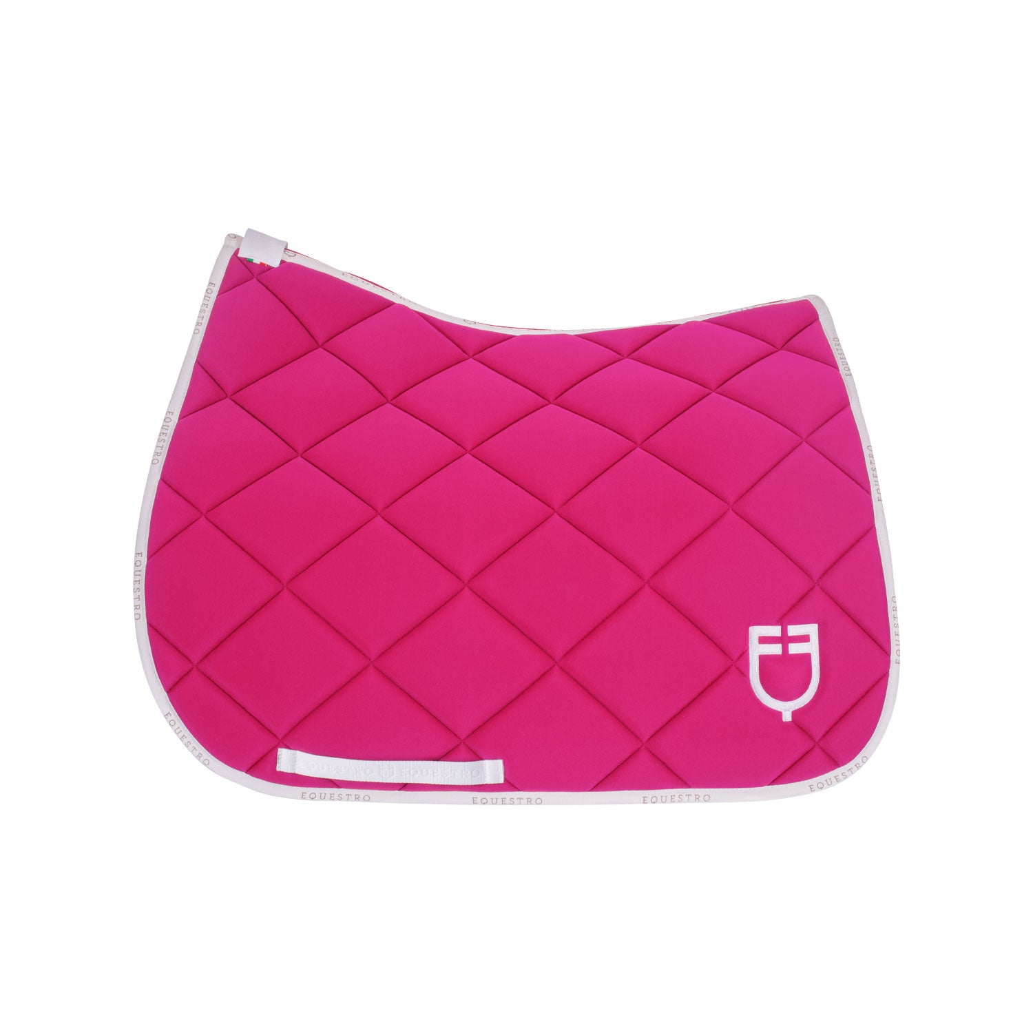 Equestro sottosella da dressage modello gp con logo - Colore FUCSIA/WHITE