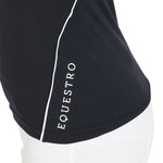 Equestro junior technical training polo ss zip - Colore BLACK