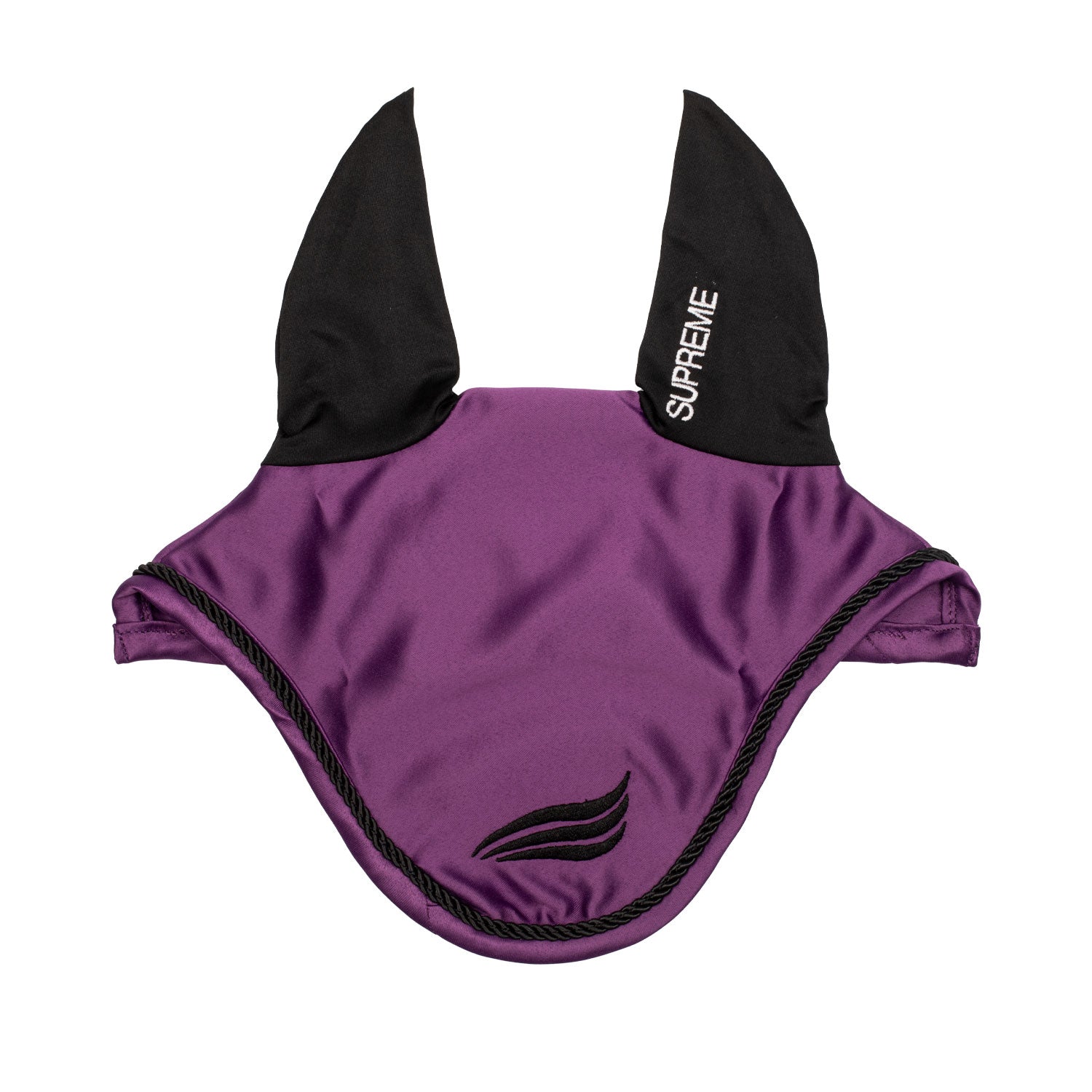Supreme satin fly veil with elastic ears - Colore VIOLET