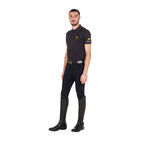 Equestro men's scuderia equestro collection techinical training polo - Colore BLACK
