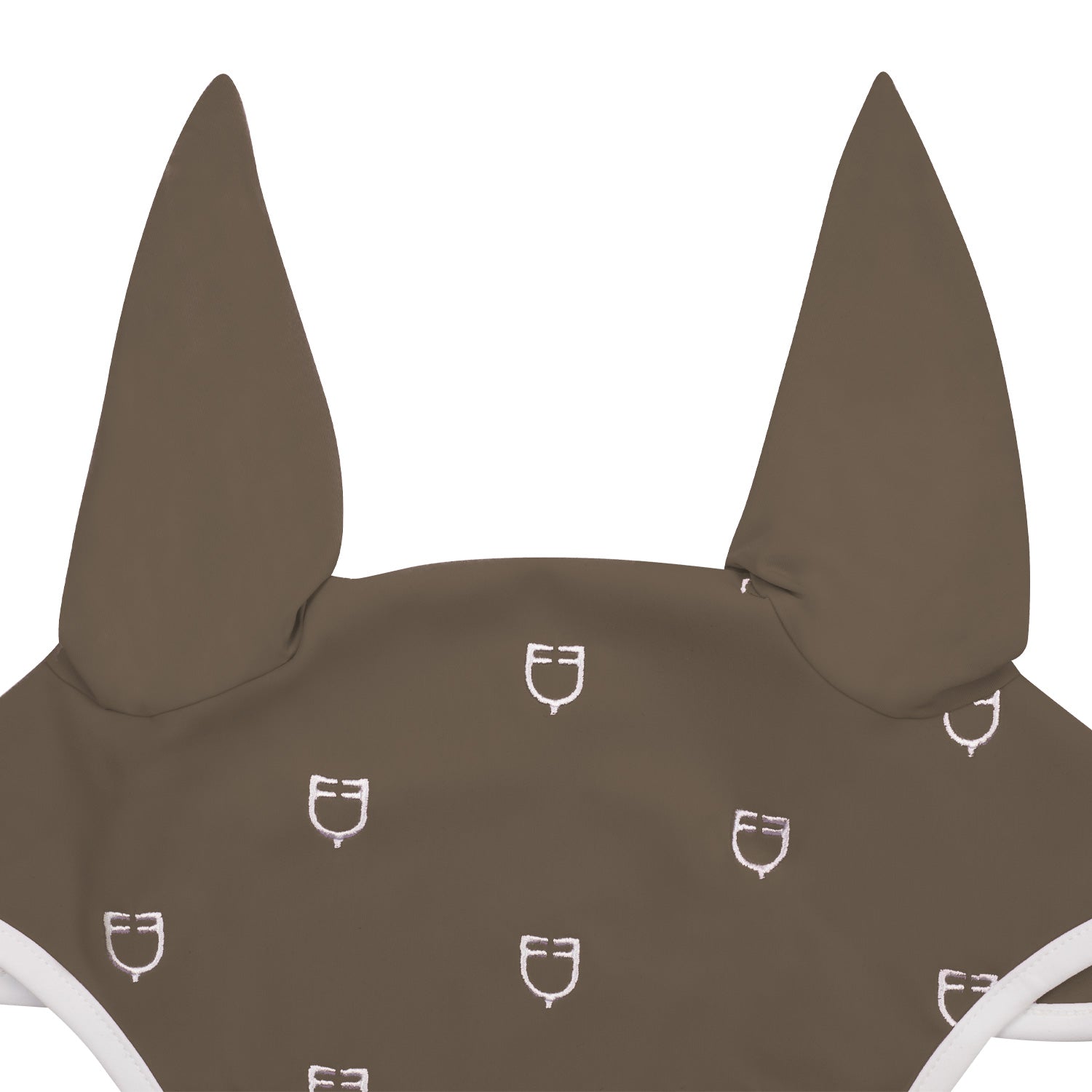 Equestro cuffietta equestro multilogo in tessuto tecnico white line edition - Colore WALNUT (18-1112)
