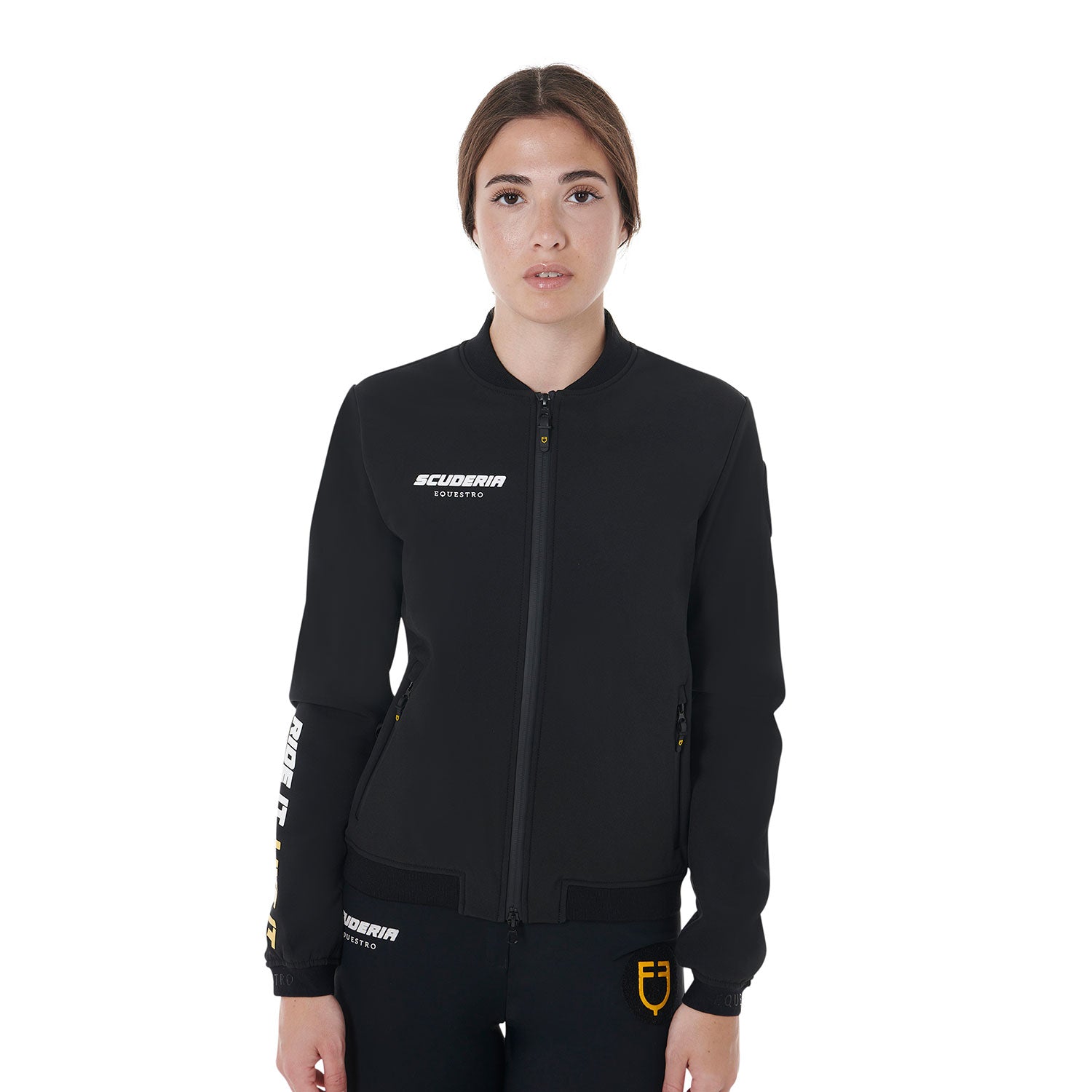 Equestro women's scuderia equestro collection bomber - neutra