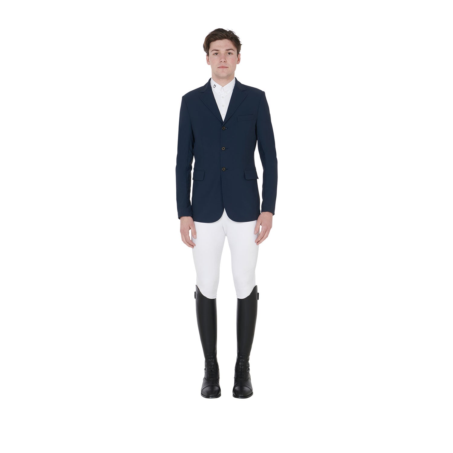 Equestro technical man riding jacket 1/2 mesh - Colore NAVY