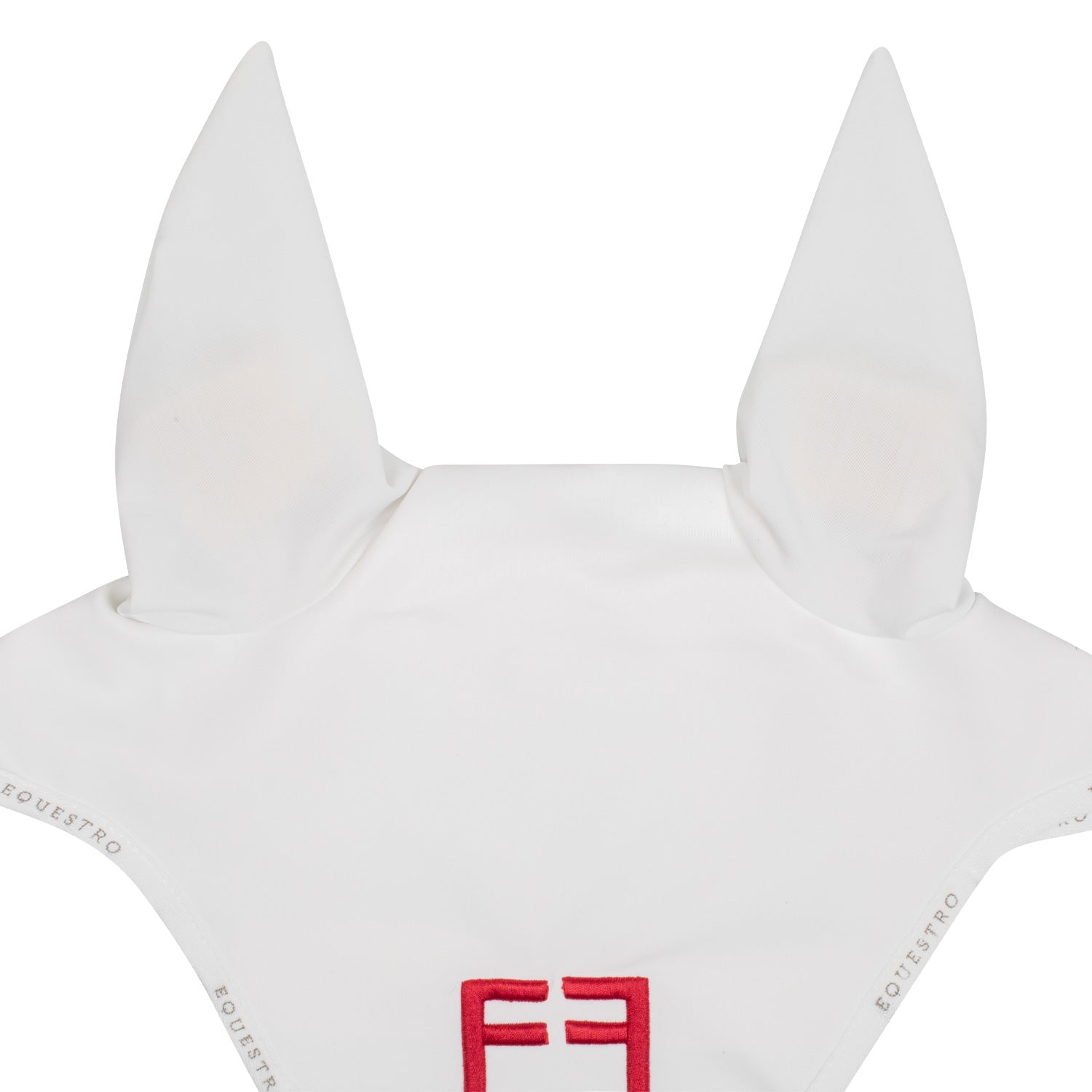 Equestro gp multicolor logo fly veil - Colore WHITE/WHITE/POPPY RED (17-1664)