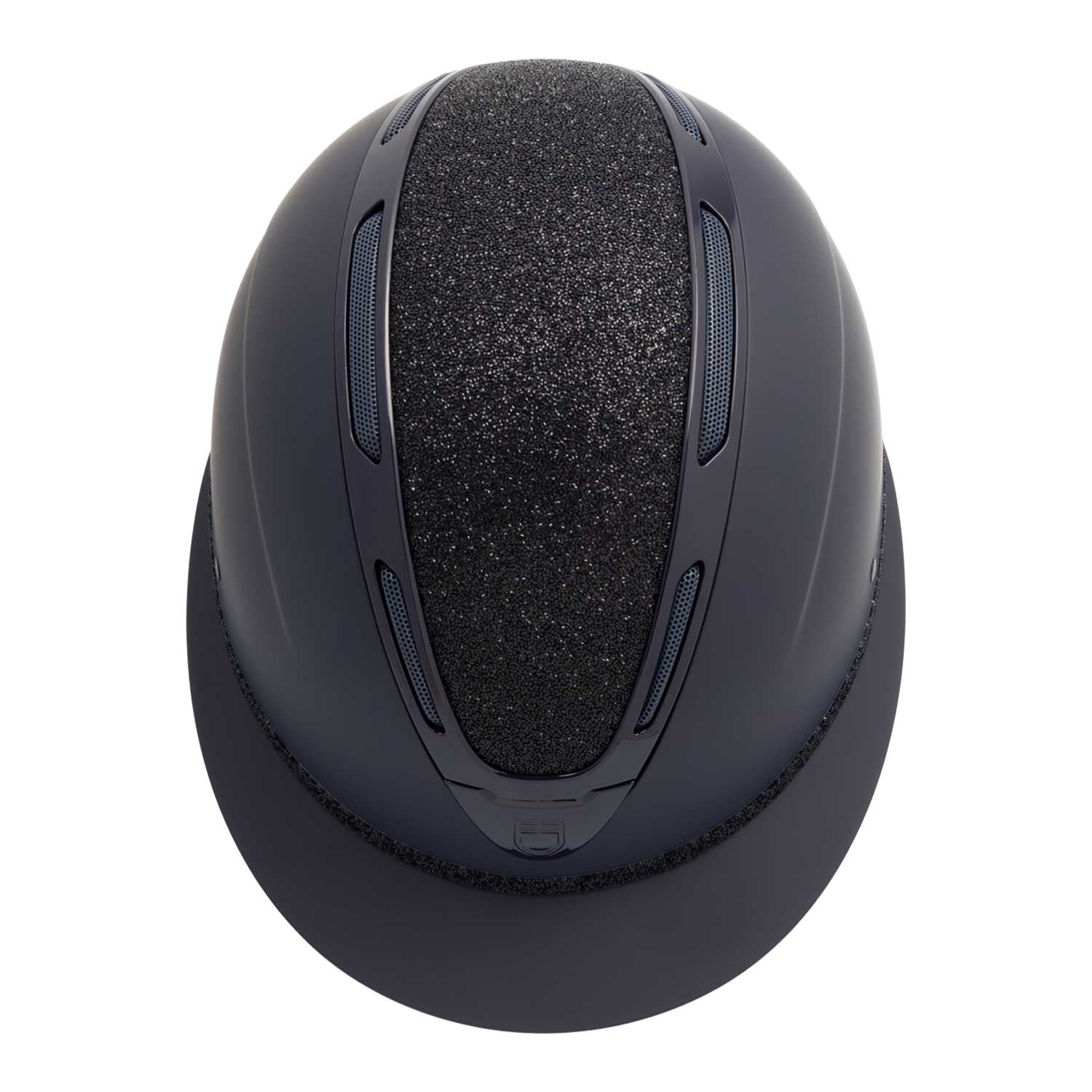 Equestro women apocalipse helmet with diamonds and matte shell - Colore NAVY/NAVY