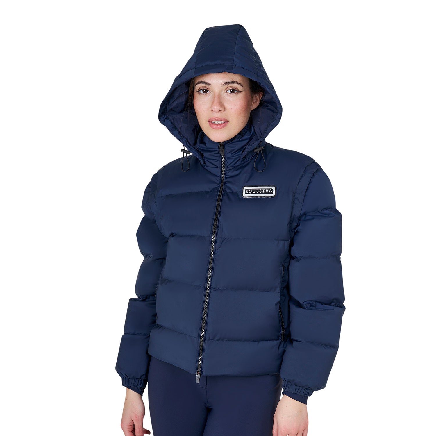 Equestro women's down jacket 3in1 - Colore NAVY BLAZER (19-3923)