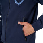 Equestro men's winter eq full zip hoodie - Colore NAVY BLAZER (19-3923)