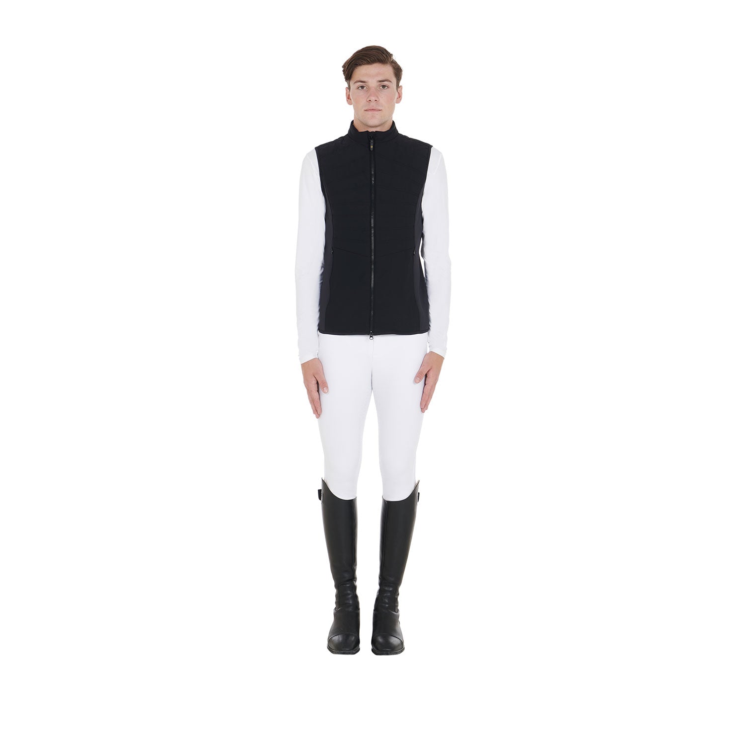 Equestro men's technical down vest - Colore BLACK