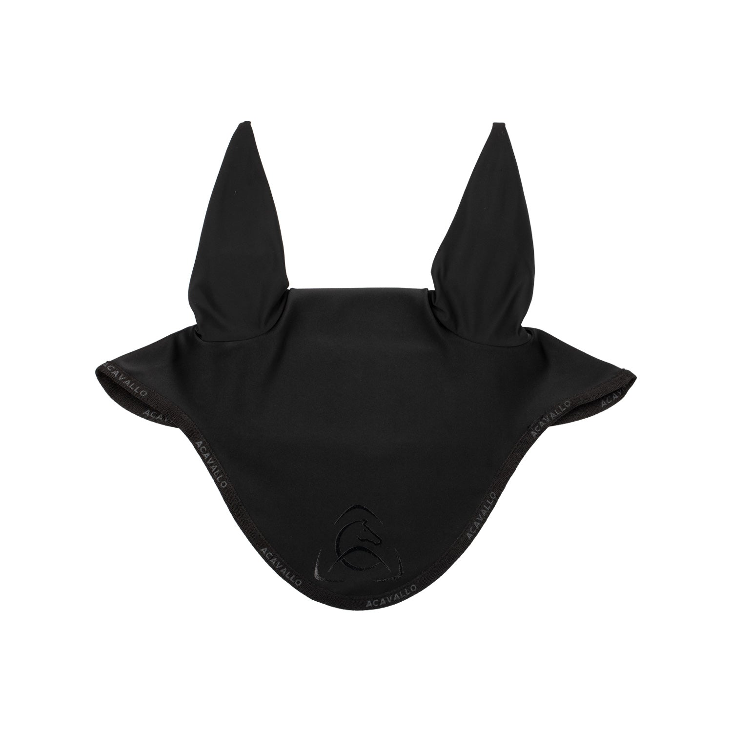 Acavallo fly veil with silicon logo - Colore BLACK/BLACK