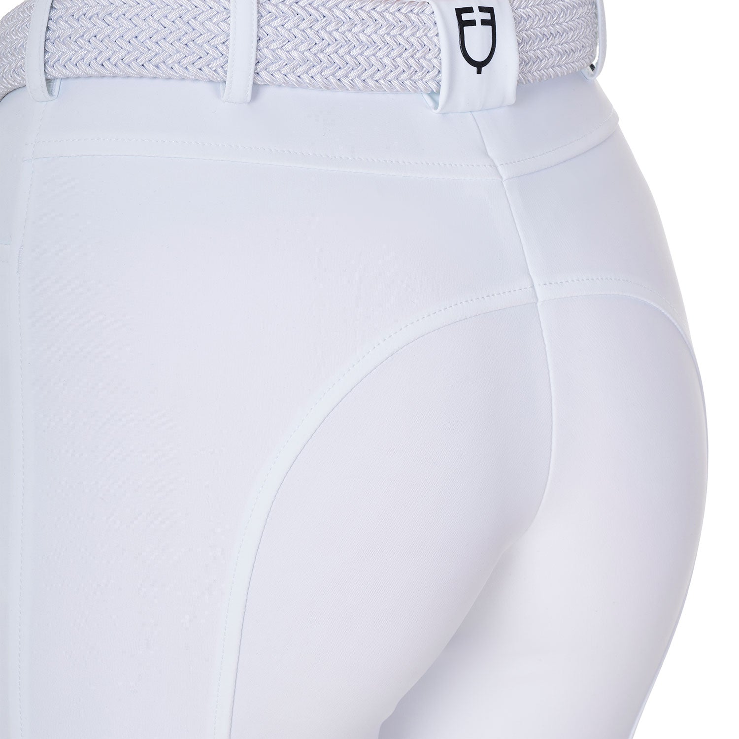 Equestro women's jumping riding breeches equestroxfise - Colore WHITE