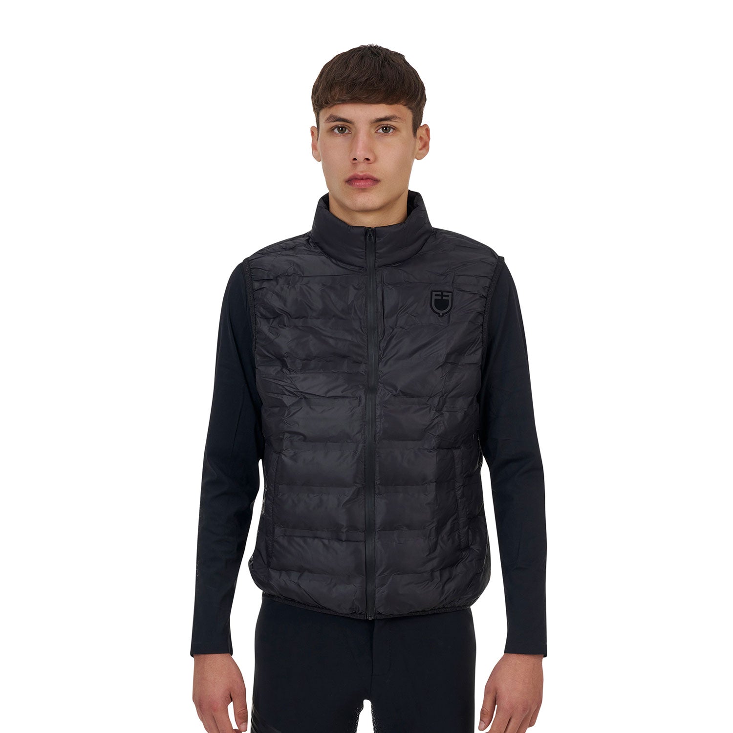 Equestro men's ridertechnology nylon vest - neutra