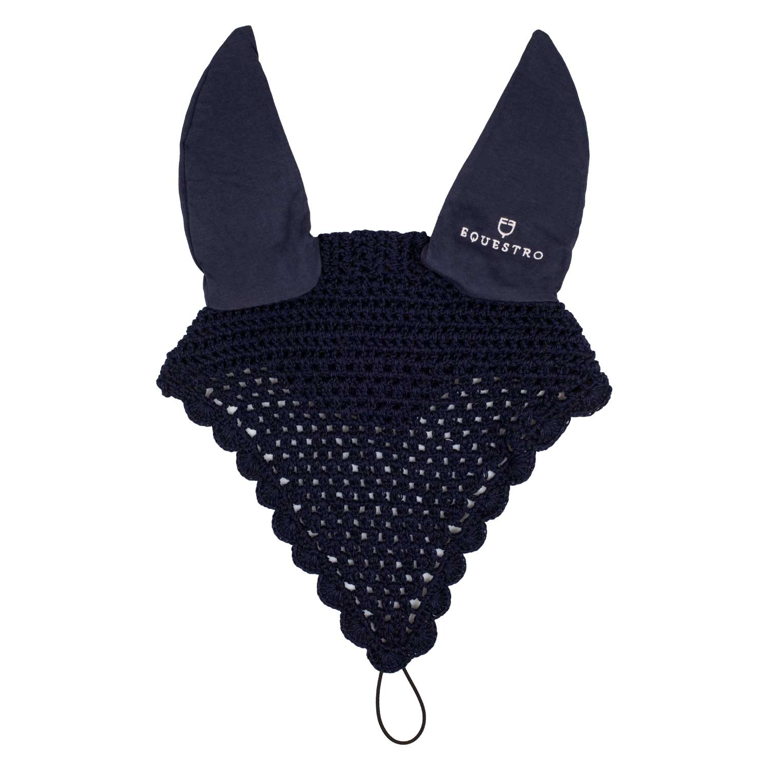 Equestro cuffietta in cotone con attacco al capezzino - Colore NAVY