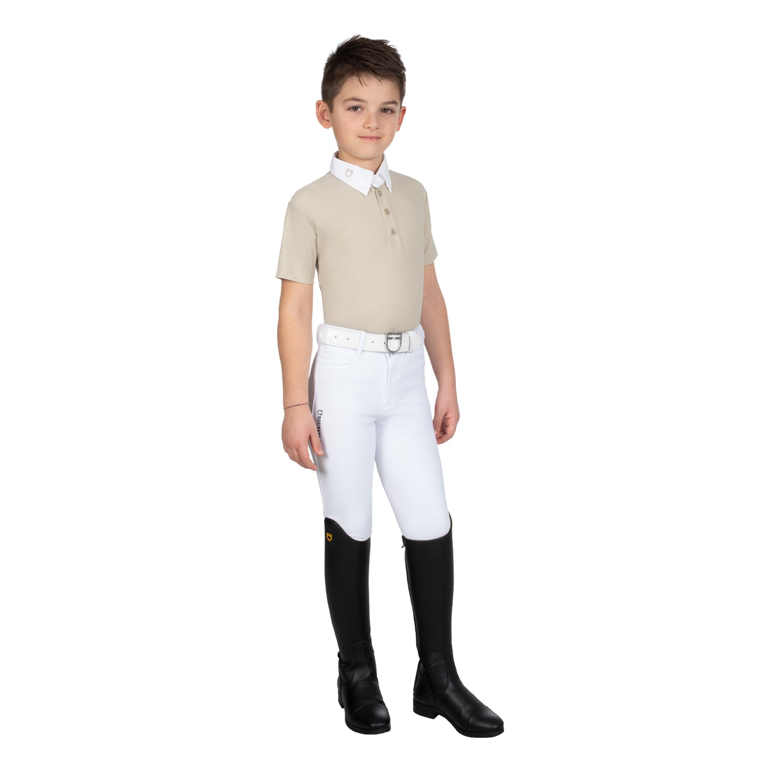 Equestro polo bambino manica corta modello arsen - Colore OXFORD TAN (15-1306)