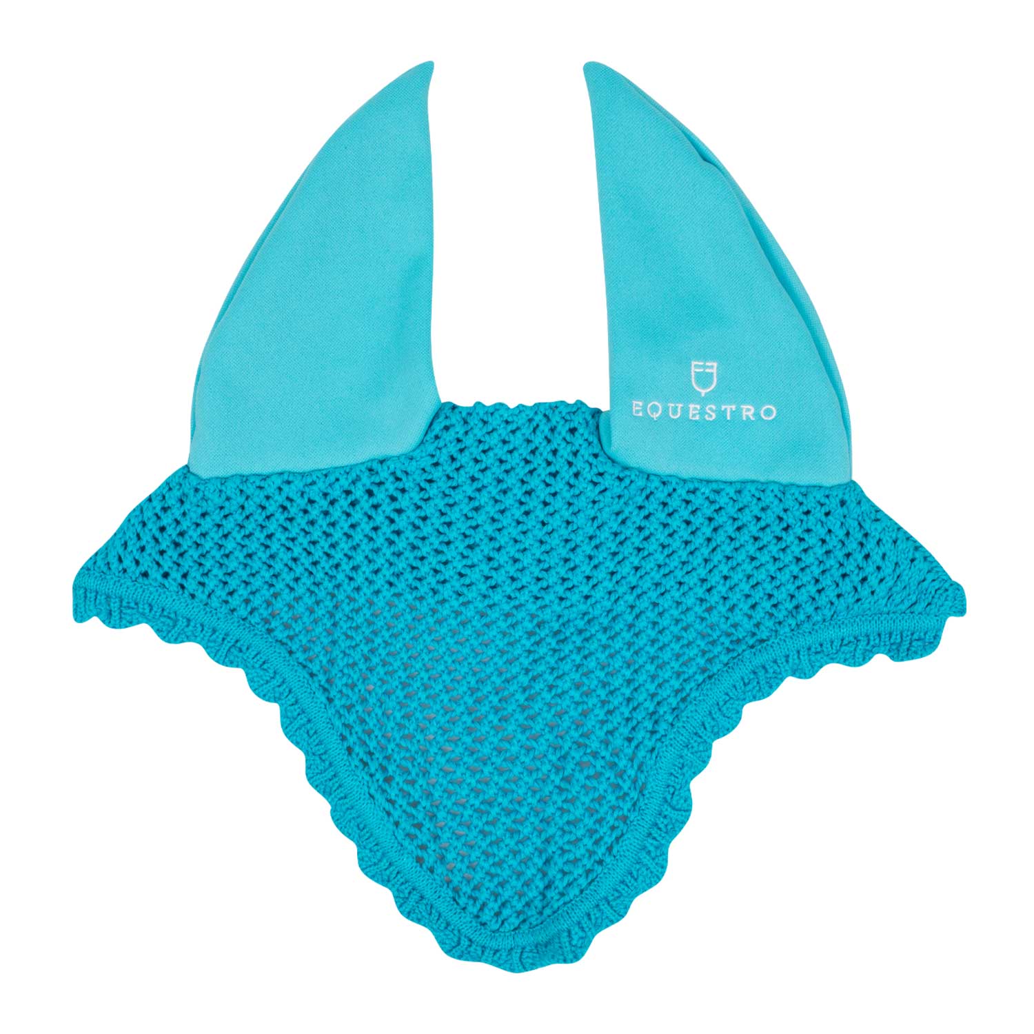 Equestro cuffietta cotone c/orecchie elasticizzate - Colore TURQUOISE