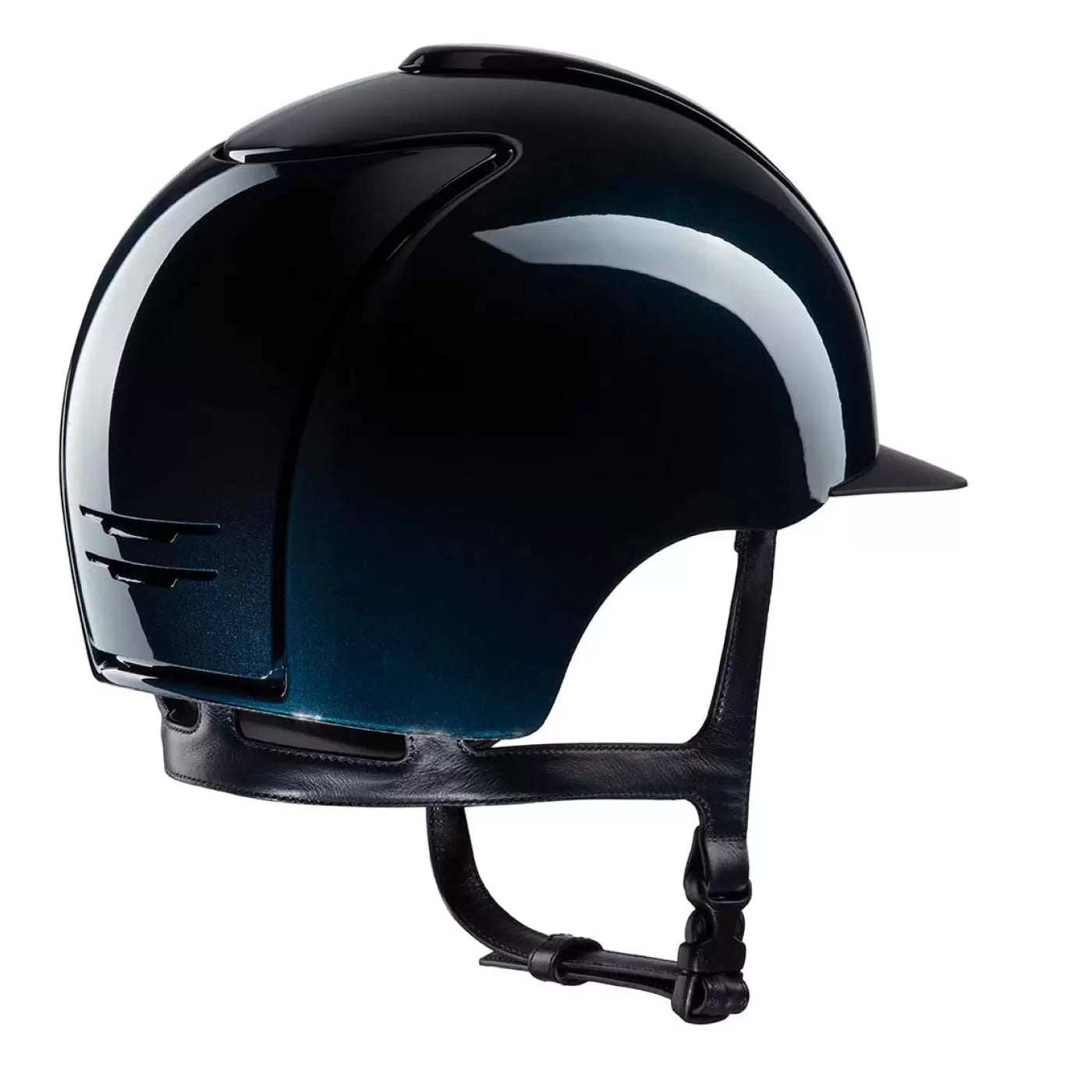 Casco Equitazione Kep Italia Cromo 2.0 Shine, Finitura Lucida e Visiera Opaca