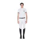 Equestro polo uomo manica corta tessuto tecnico mesh modello garen - Colore WHITE