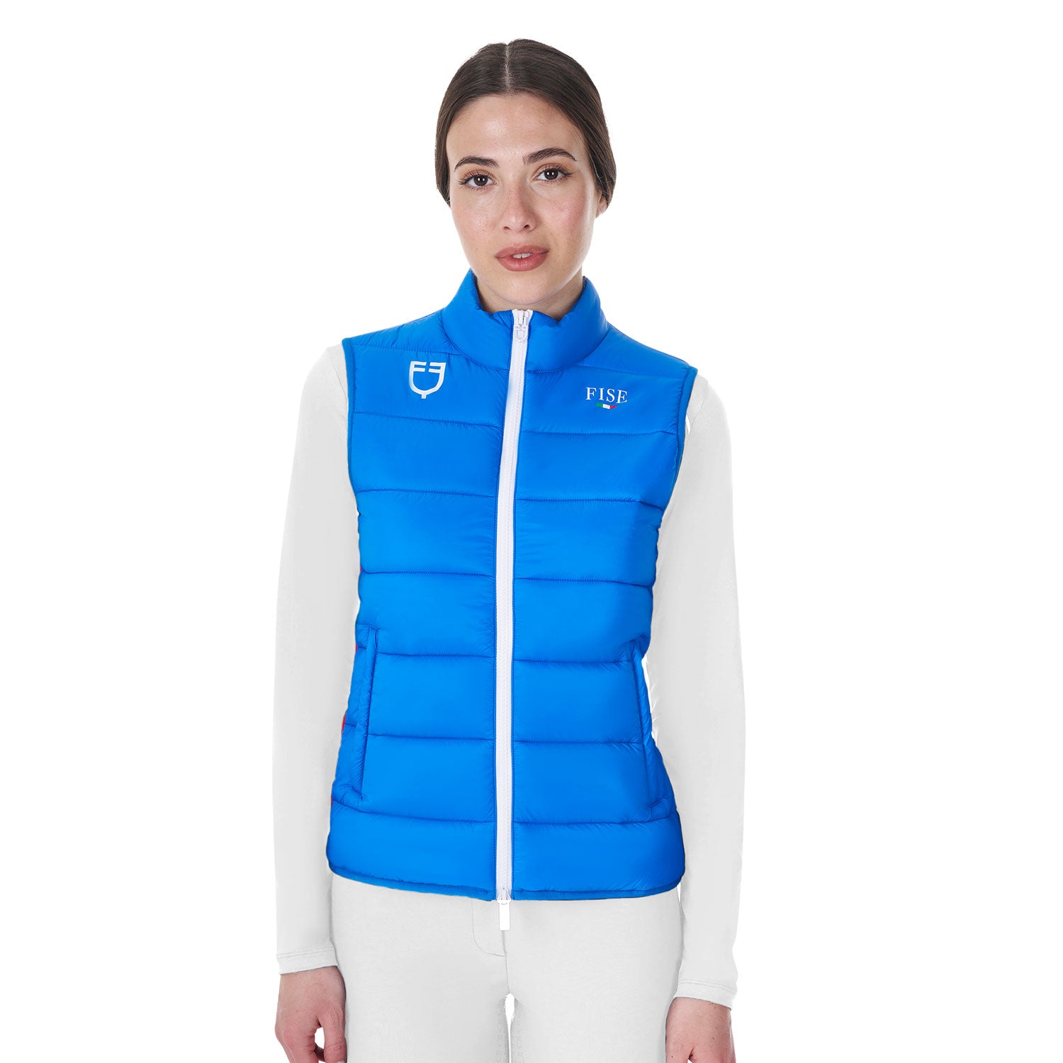 Equestro women's down vest equestroxfise - neutra