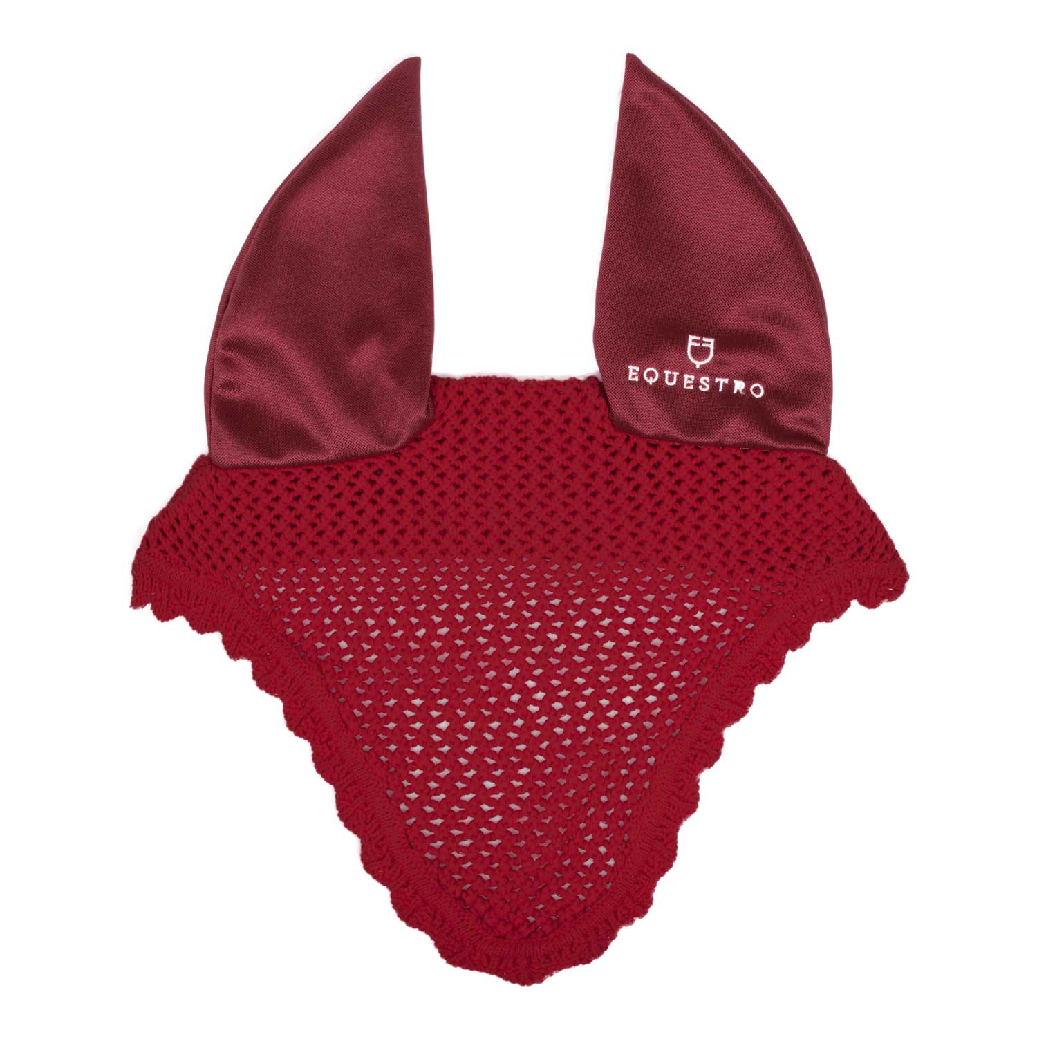 Equestro cuffietta cotone c/orecchie elasticizzate - Colore BURGUNDY