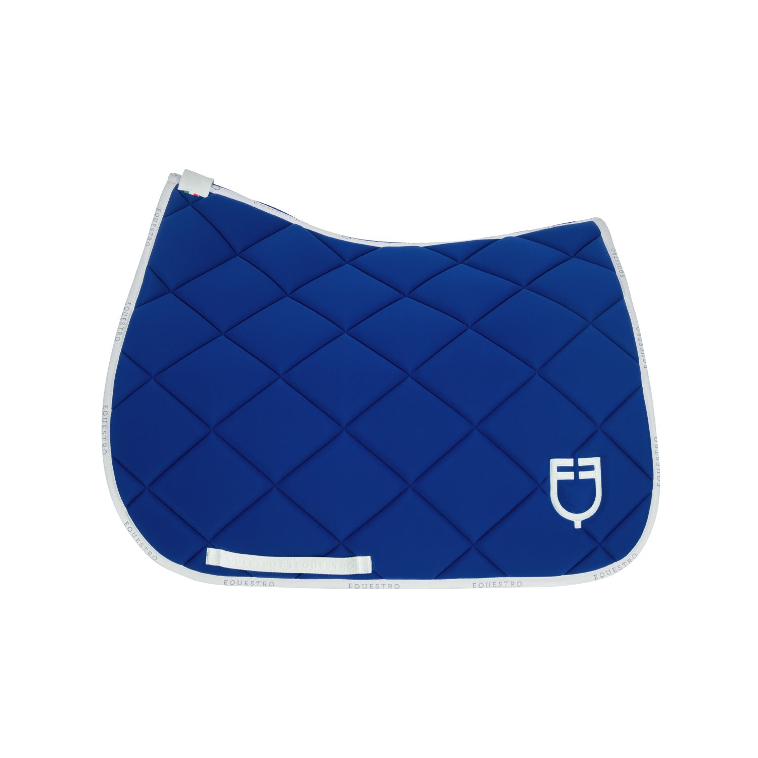 Equestro sottosella da dressage modello gp con logo - Colore SEA/WHITE