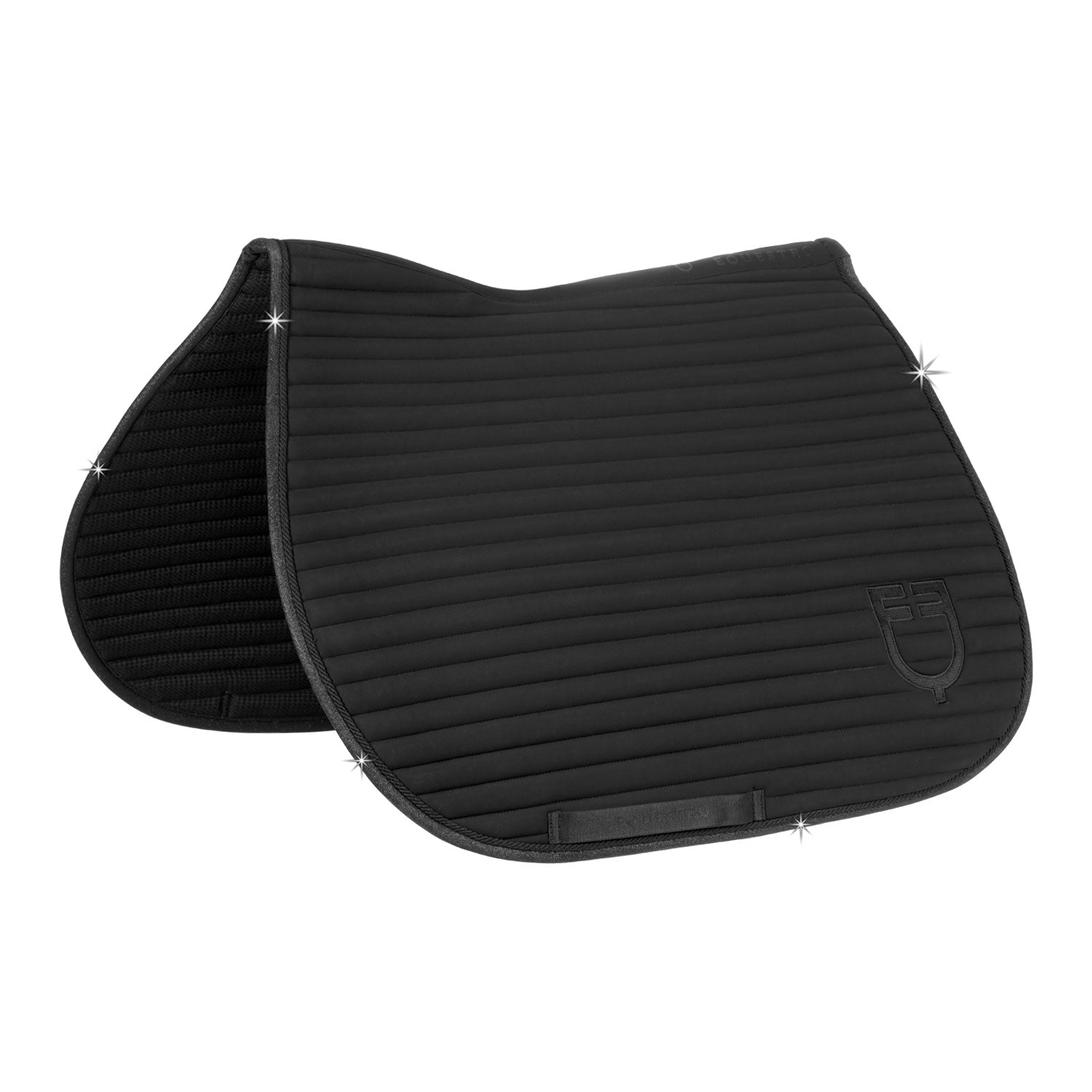 Equestro universe stripe jumping saddle pad - neutra