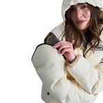 Equestro women's down jacket 3in1 - Colore ANTIQUE WHITE (11-0105)