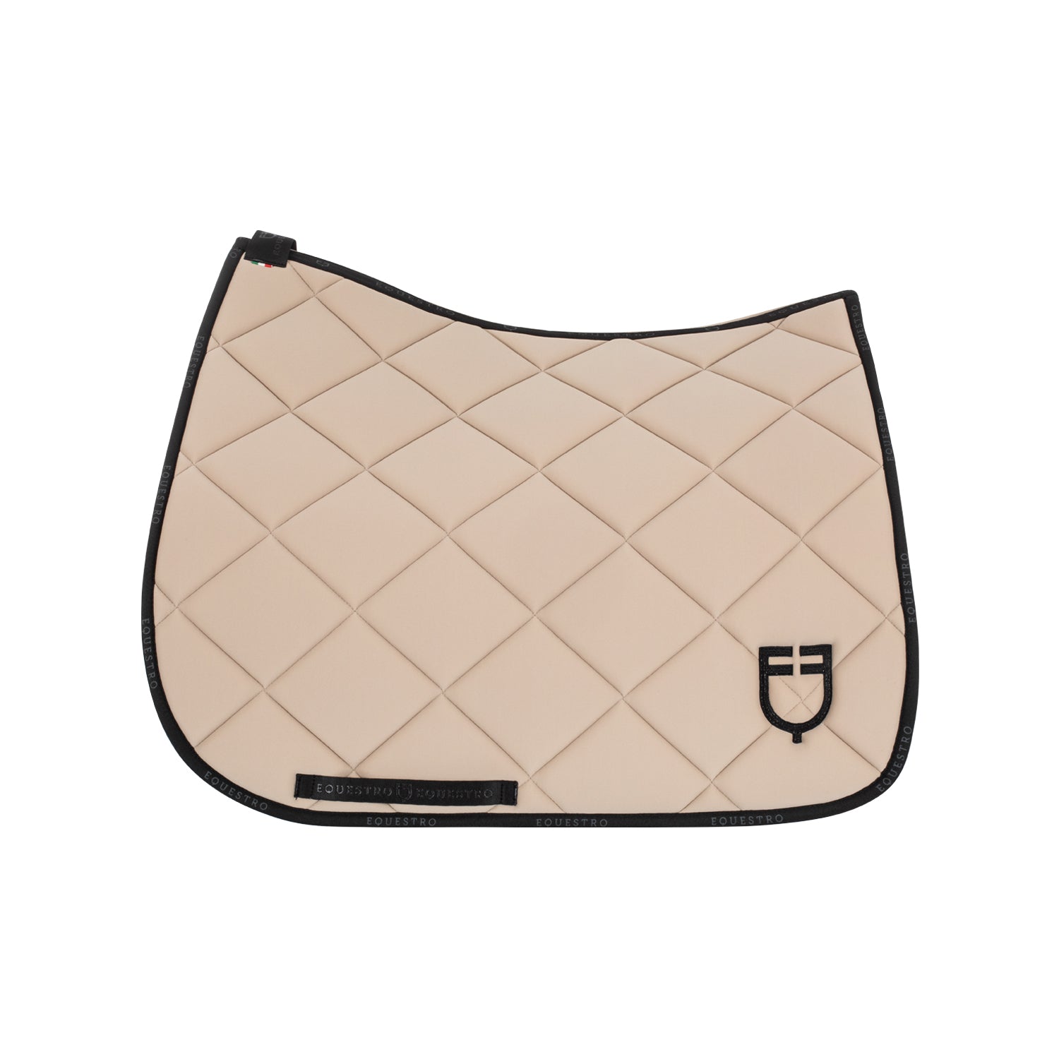 Equestro sottosella da dressage modello gp con logo - Colore SAND/BLACK