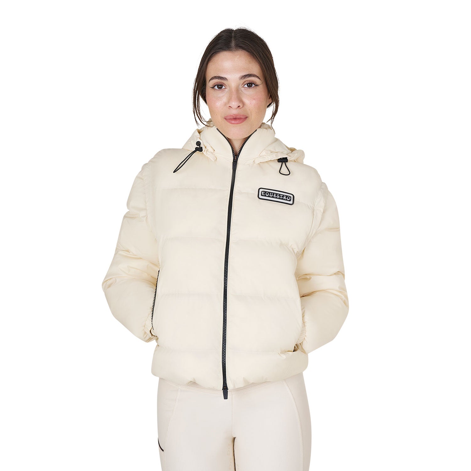 Equestro women's down jacket 3in1 - neutra