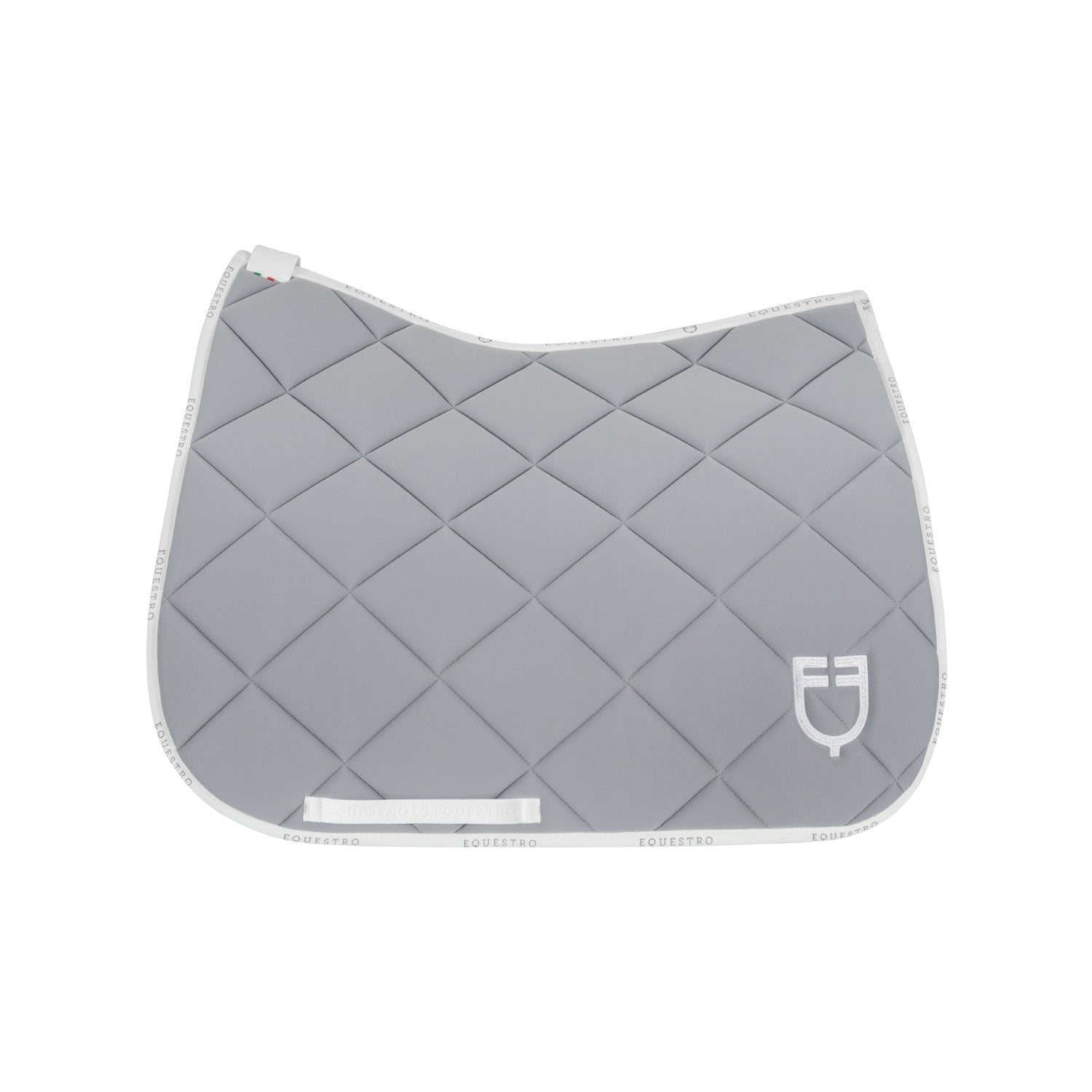 Equestro sottosella da dressage modello gp con logo - Colore GREY/WHITE