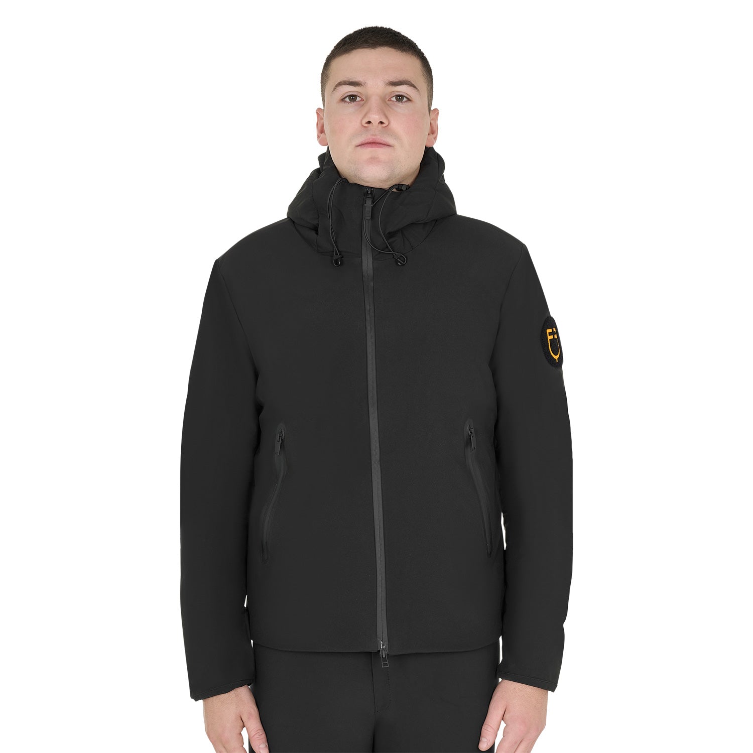Equestro men's basic puffer jacket - neutra