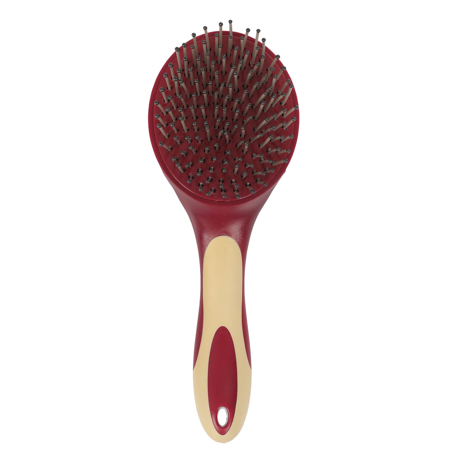 Equestro spazzola tonda coda e criniera - Colore BURGUNDY