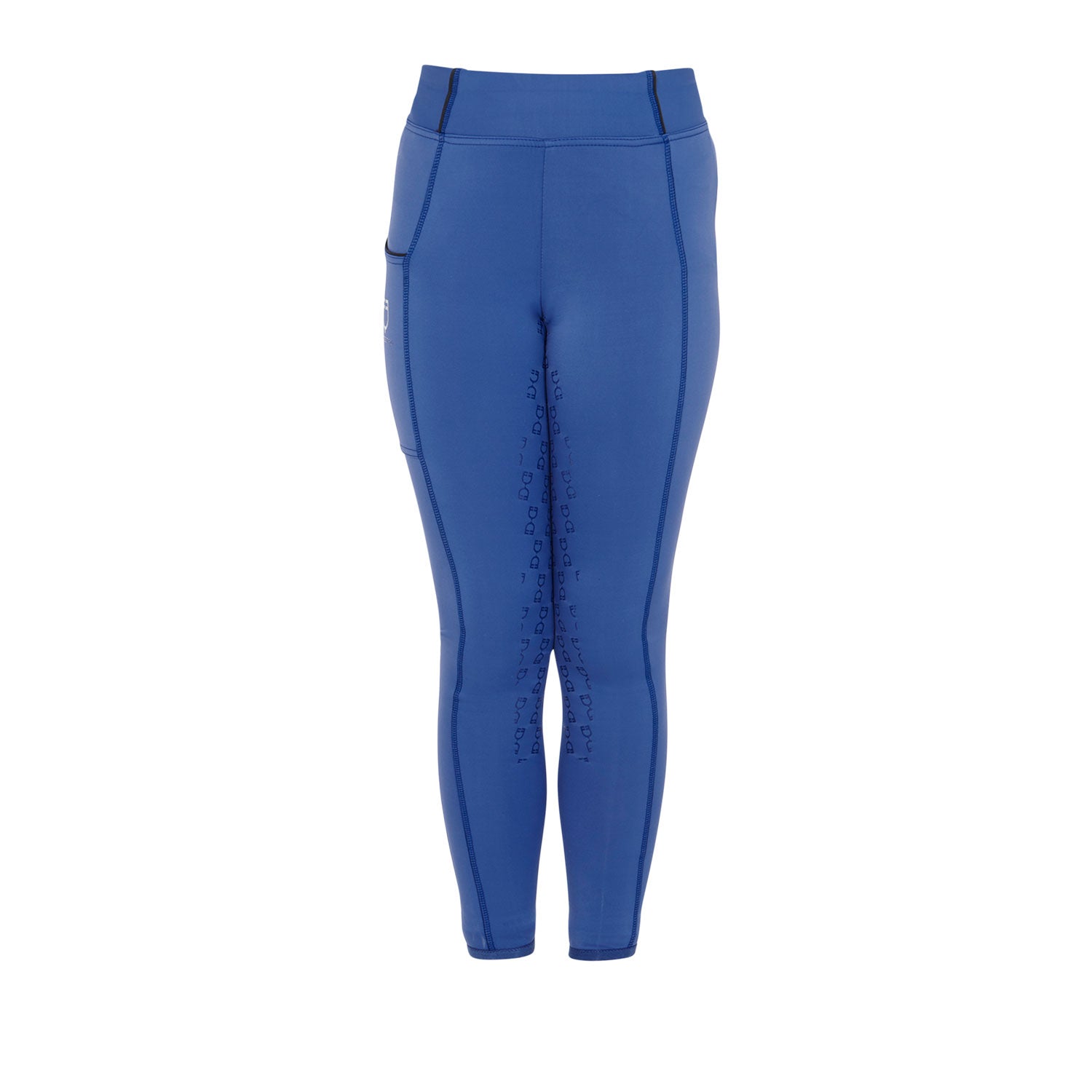 Equestro girl's fleece lining classic leggings - Colore SODALITE BLUE (19-3953)